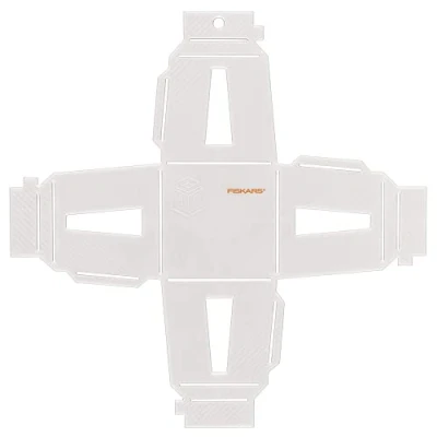 Immagine di Fiskars Gemma di carta 3D, Template Per lanterna, creazioni in Plastica, Bianco, 1059568