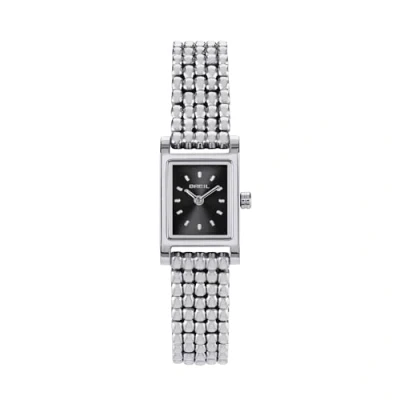 Immagine di Breil Orologio TW2104 DONNA DEMURE quadrante MONO COLORE NERO movimento SOLO TEMPO 2 LANCETTE QUARZO e BRACCIALE ACCIAIO ARGENTO