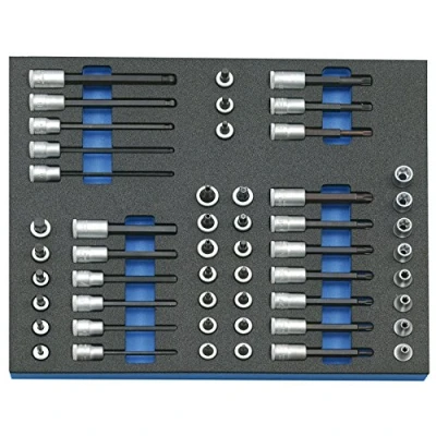 Immagine di Gedore 2005 CT2 TX 30 Kit di chiavi a bussola 3/8 (10 mm) 52 parti 2016508