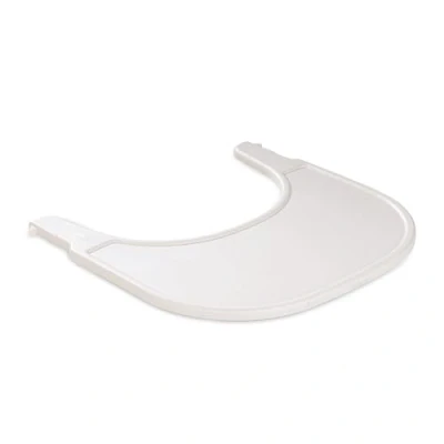 Immagine di hauck Vassoio Seggiolone Pappa Alpha Click Tray Tavolino Bambini in Materiale Riciclato Cert. GRS, Facile da Fissare per Legno Alpha+ o Beta+ Beige, Puntinato