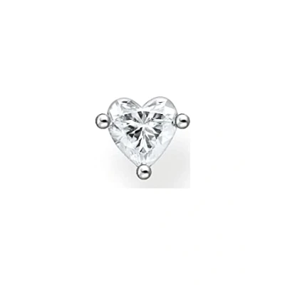 Immagine di Thomas Sabo H2234 051 14, Orecchini singoli, a forma di cuore, in Argento Sterling 925, con zirconi, 5 x mm, 5x5 sterling, Zirconia cubica 1