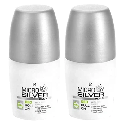 Immagine di LR, Microsilver Plus, deodorante roll on (2 x 50 ml, etichetta in lingua italiana non garantita)
