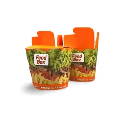 Immagine di Contenitori per kebab, 750 ml, con scritta in lingua tedesca, 500 pezzi