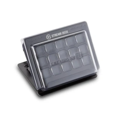 Immagine di Decksaver Copertura per la Serie di Controller da Studio Elgato Stream Deck MK1 &amp; MK2 Coperchio Protettivo Fumé/Chiara, Realizzata nel Regno Unito