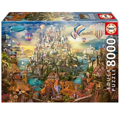 Immagine di Educa La città dei sogni Puzzle Da 8000 pezzi. Misura: 192 x 136 cm. Include il servizio di parti smarrite fino a esaurimento scorte. 14 anni (19570)
