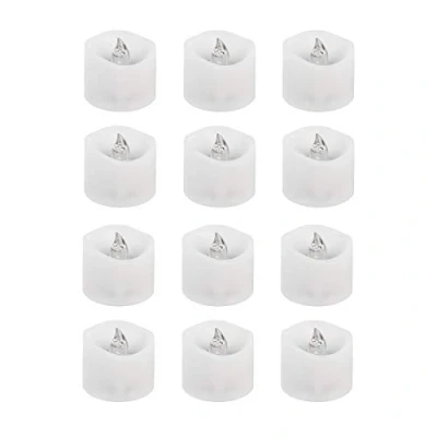 Immagine di Candele a LED, diametro 3,6 cm, altezza 3,2 luce bianca calda, con funzione timer (6 ore acceso, 18 spento), 12 pezzi