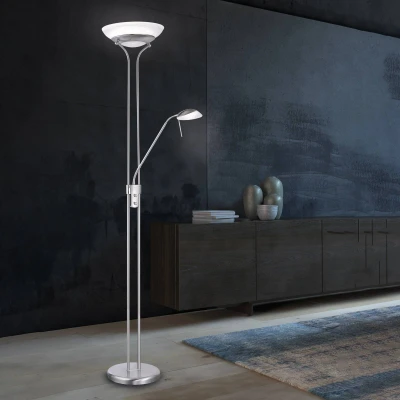 Immagine di Fischer &amp; Honsel Piscina TW Lampada a Stelo, Color Nichel, 23 x 160 cm (LxBxH)