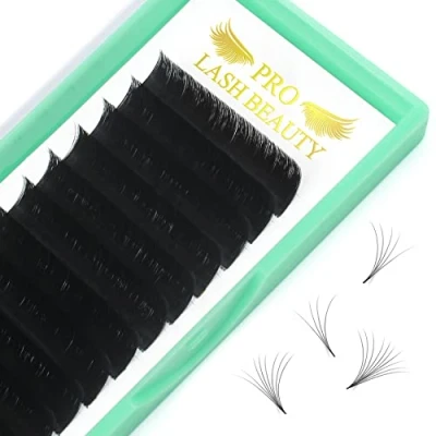Immagine di Extension Ciglia CC 0.07 9 Professionale Finte Naturali Premade Fan Volume Curvatura C D Individuali Tessuto A Mano (CC 0.07,9 mm)