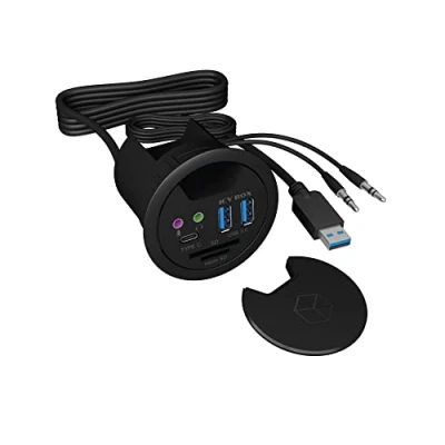 Immagine di ICY BOX 3 Porte USB C® (USB 3.1) Multiport Hub Nero
