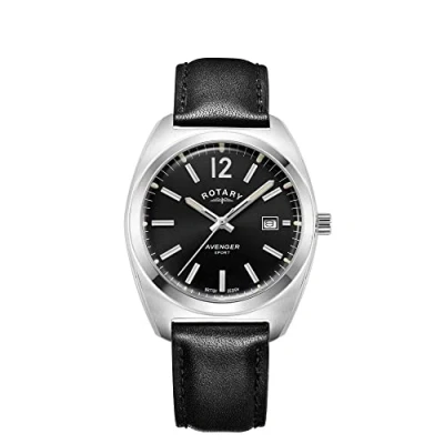 Immagine di Rotary Orologio Quarzo Uomo, misura cassa 38.50mm con quadrante Nero Analogico e Cinturino in Pelle GS05480/65