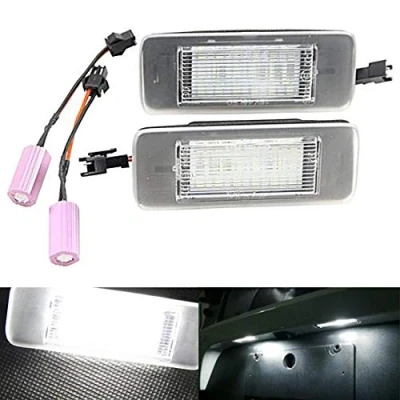 Immagine di Vigorflyrun Parts Ltd 2PCS auto licenza LED luce targa per o pel Astra J Sports Tourer station wagon 2009 2015 Zafira C, 18 12 V Canbus senza errori bianco lampada