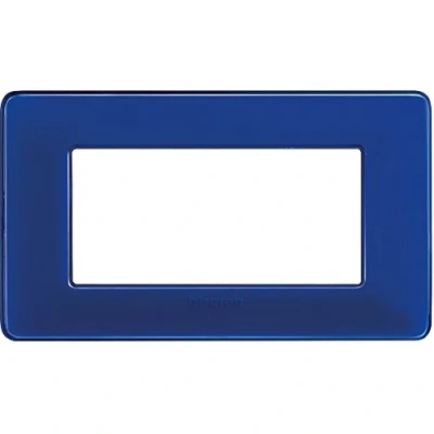 Immagine di Placca Bticino Matix Am4804Cbu 4 Moduli Cobalto