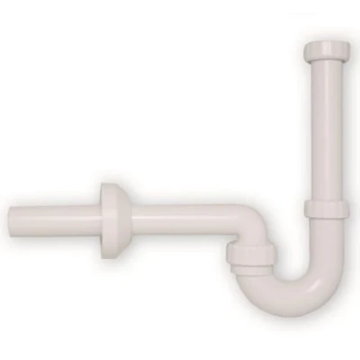Immagine di Schläfer 4395101 Sifone Plastica a S Lavandino, Lavabo, Lavello, Bidet Attacco Universale 1&quot;1/4 Tubo Scarico diametro Ø32mm in PP bianco per 1 1/4 Lavandino Bagno
