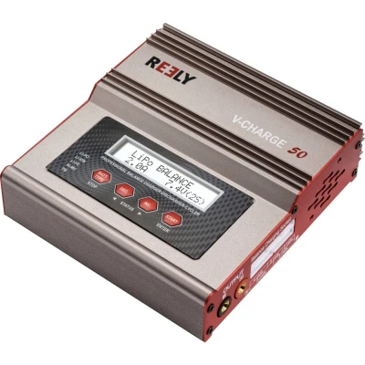 Immagine di Reely V Charge 50 Caricabatterie multifunzione per modellismo 12 V, 230 7 A LiIon, LiFePO, LiPo, NiCd, NiMH, Piombo