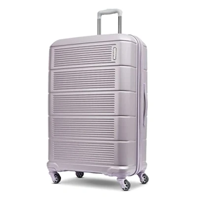 Immagine di AMERICAN TOURISTER Stratum XLT 2.0 Valigia rigida espandibile con ruote girevoli, 2.0, bagaglio rigido Viola foschia, 28 Inch Checked Large,