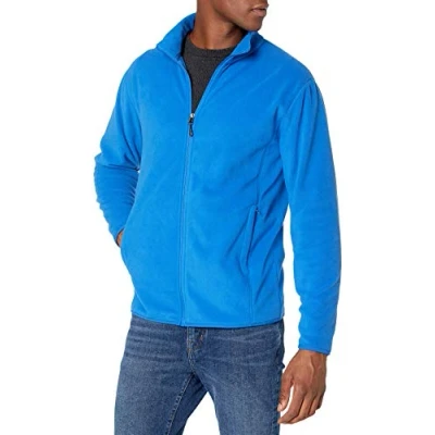 Immagine di Amazon Essentials Giacca in Pile con Cerniera Intera (Disponibile Taglie Big And Tall) Uomo, Blu Cobalto, XL
