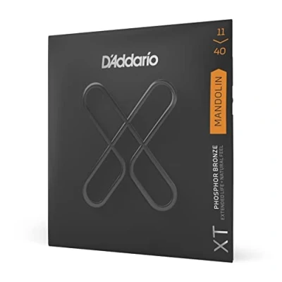 Immagine di D&#039;Addario XTM1140, XT Corde in Fosforo Bronzo per Mandolino, Scalatura Media, 11 40