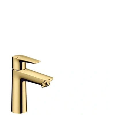 Immagine di hansgrohe Talis E Miscelatore monocomando lavabo 110 con saltarello, oro lucido, 71710990