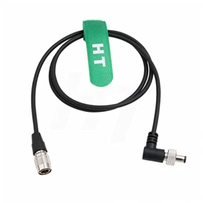 Immagine di HangTon Hirose Cavo di alimentazione a spirale CC 4 pin per Sony F55 fotocamera SmallHD Atomos Ninja V Monitor Zaxcom Lectrosonics SRc ricevitore PIX E7 80 cm