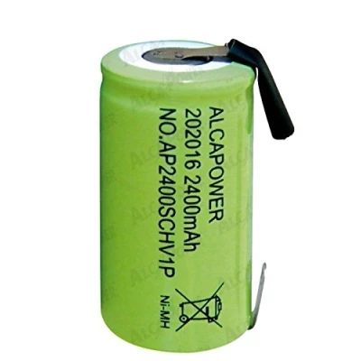 Immagine di Batteria Ricaricabile Accumulatore Ni MH SC 1,2V 2400mAh T. a Saldare