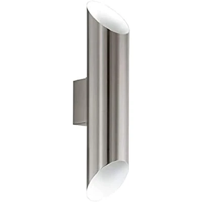 Immagine di Eglo lampada da parete esterni a Led Agolada, esterno due punti luce, in acciaio inox, bianco, IP44