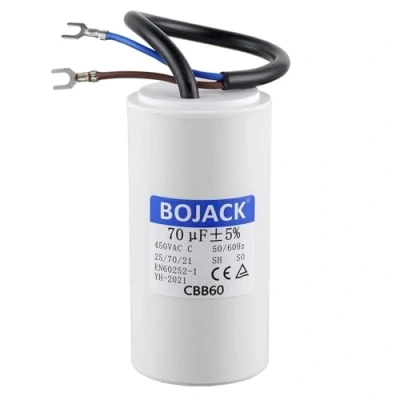 Immagine di BOJACK CBB60 70uf 450V 50/60Hz condensatore di Avviamento, SH Condensatori, Capacitor, soppressione con filo