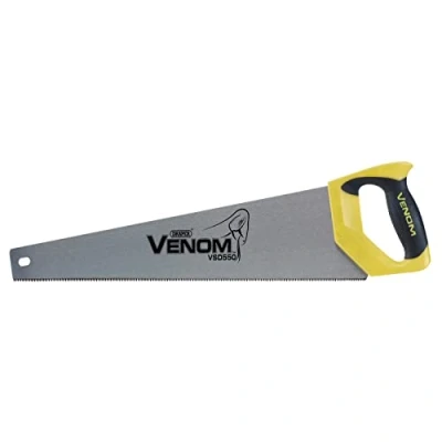 Immagine di Draper 82197 Venom Second Fix Double Ground 12PPI, sega a mano, lunghezza lama 550 mm