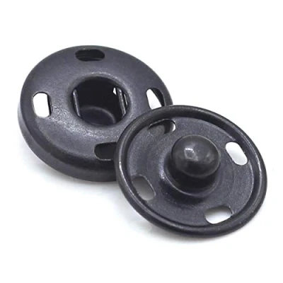 Immagine di 30 set di bottoni a pressione in metallo antiruggine per cucire, 15 mm