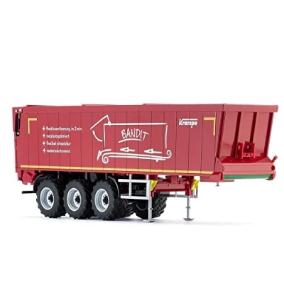 Immagine di WIKING 077657 Krampe Rimorchio con Nastro Trasportatore SB II 30 e 1070, 1:32, Metallo Plastica, Da 14 Anni in Su, Molte Funzioni, Sponda Posteriore Mobile, Supporti di Sostegno Estensibili, Rosso