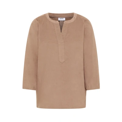 Immagine di Cecil Split NECK Camicetta, Donna, Taglia: Medium, Braun