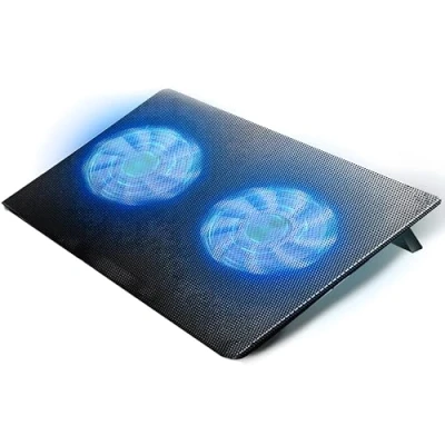 Immagine di Retoo 12 17 pollici LED pad di raffreddamento per computer portatile con 2 ventole e 6 regolabili in altezza, Cooling evitare il surriscaldamento, computer, nero