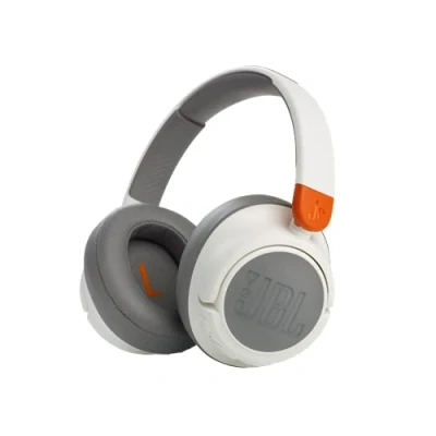 Immagine di JBL JR460NC Cuffie Over Ear Wireless Bluetooth per Bambini con Limitatore di Volume e Cancellazione Attiva del Rumore, Microfono Integrato, fino a 20h Autonomia, Bianco