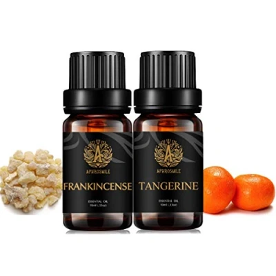 Immagine di Aromaterapia incenso Olio essenziale Set per diffusore, 2X10ml 100% Pure Tangerine oli essenziali umidificatore mandarino,incenso Set, olio, kit