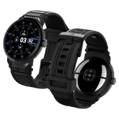 Immagine di Spigen Cinturino Rugged Band Compatibile con Google Pixel Watch 3/2/1 41mm (2024/2023/2022) Nero Opaco