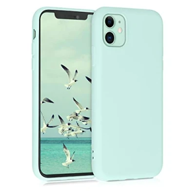 Immagine di kwmobile Custodia Compatibile con Apple iPhone 11 Cover Back Case per Smartphone in Silicone TPU Protezione Gommata menta matt