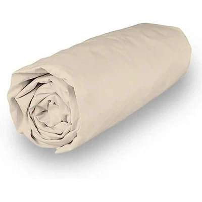 Immagine di Soleil d&#039;ocre Percale Uccisione Coperchio, Cotone, Avorio (Ecru), 180 x 200 cm