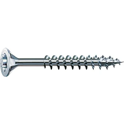 Immagine di Spax T STAR plus 0/1050/1/ 4,5/80/02 Vite universale con testa svasata, 4CUT, filettatura parziale, lucida zincata tramite galvanizzazione, Zincato, 4,5 x 80 mm