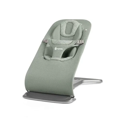 Immagine di Ergobaby 3 in 1 Evolve Bouncer Mesh, Sdraietta ergonomica per neonati dalla nascita ai più piccoli, Altalena traspirante con inserto (2,5 kg 13,2 kg), Sage Green