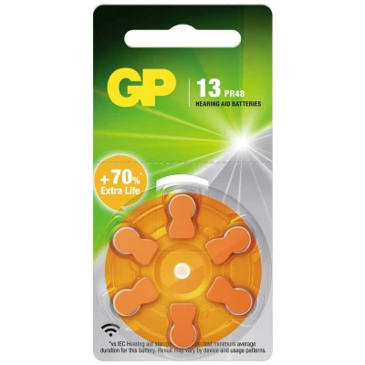 Immagine di GP Batteries Batteria non ricaricabile per apparecchio acustico ZA 13 1.4 V 6 pz. Zinco aria PR48