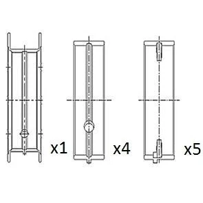 Immagine di FAI AutoParts BM1049 STD Cuscinetto albero a gomito FORD: C Max, MONDEO 3, Focus 2, MAZDA: MX 5 3