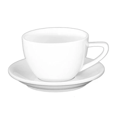 Immagine di &#039;Holst CF 004 FA2 Tazza da caffè in Porcellana Conform su piattino Uta, 0,24 l, Bianco, 14 x 7 cm