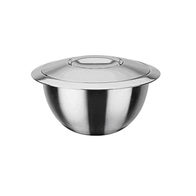 Immagine di GSW Stahlwaren GmbH Thermo terrina con Coperchio, 22 x 12.5 cm, 3.2 l, in Acciaio Inox, Argento, 30 cm