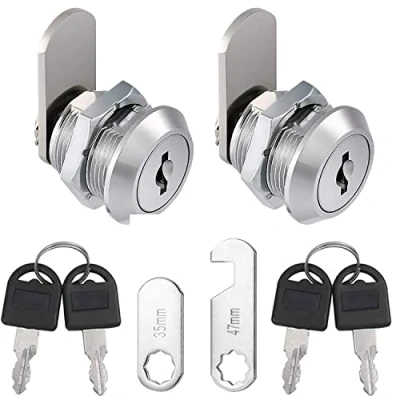 Immagine di Litensh Serrature a camma in acciaio inossidabile,Sicurezza Mailbox Lock Cabinet Drawer Cam Lock,con chiavi gemelle per le porte gli armadi armadietti e cassette della posta (2, 16mm)