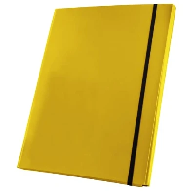 Immagine di Netuno 1x cartellina portadocumenti giallo formato A4 dorso 20 mm con elastico cartella porta documenti cartone polypropylene