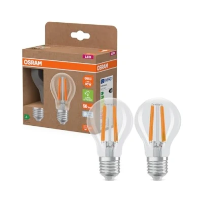 Immagine di OSRAM 4099854259753 LED (monocolore) ERP A (A G) E27 Forma di bulbo 3.8 W = 60 Bianco neutro (Ø x A) mm 2 pz.