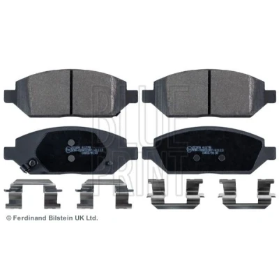 Immagine di BLUE PRINT ADW194216 Kit pastiglie freno Assale anteriore con segnalatore acustico usura materiale di fissaggio OPEL: Karl