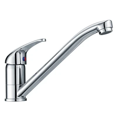 Immagine di UUhome Rubinetto 360 Girevole Miscelatore Monocomando, per Cucina Lavello, di Ottone Cromato