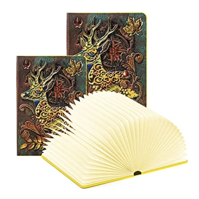 Immagine di Lampada Libro Led Pieghevole in 3 Colori DEVASO Machine à Bruit Blanc 11 Sons Naturel, Camera e Ufficio Idea Regalo Originale per Compleanno