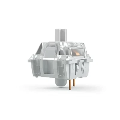 Immagine di Glorious Gaming 120 switch Gateron per tastiera meccanica (chiari) Compatibili con SMD LED, lineari ultraleggeri digitazione e gioco veloci, forza di attuazione 35 gf, a 3 pin Clear