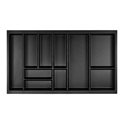 Immagine di ORGA BOX Portaposate Junker SLIM 825 x 476 mm grigio lava con struttura perlata per armadi 90 cm inserto cassetti da cucina SO